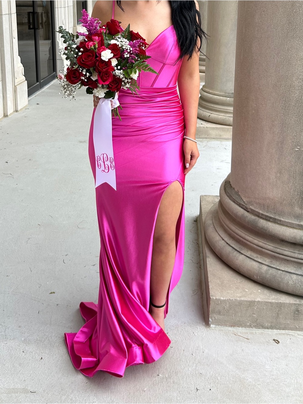 Hot Pink Prom dress